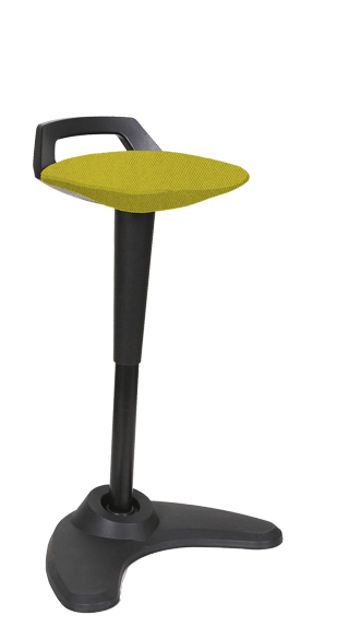 Spry Stool Black Bespoke Seat Senna Yellow KCUP1208