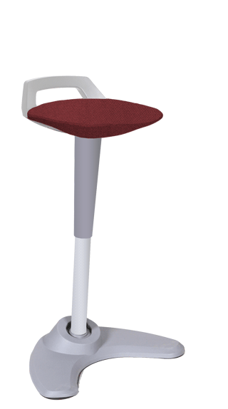 Spry Stool Grey Bespoke Seat Ginseng Chilli KCUP1211