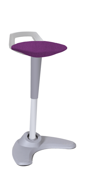 Spry Stool Grey Bespoke Seat Tansy Purple KCUP1214