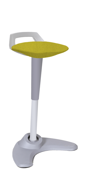 Spry Stool Grey Bespoke Seat Senna Yellow KCUP1216