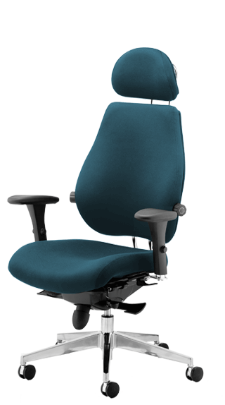 Chiro Plus Ultimate chair in Maringa Teal