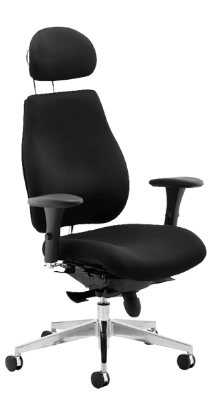 Chiro Plus Black with Headrest