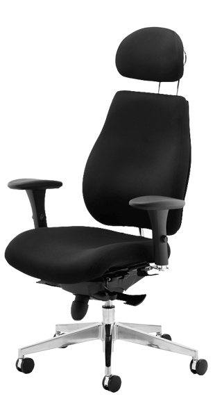 Chiro Plus Ergo Black Headrest