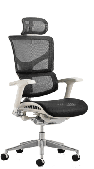 Ergo Dynamic Full Mesh On Grey Base with Headrest KC0051