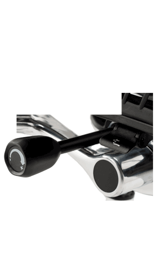 Ergo Dynamic seat controls on right side