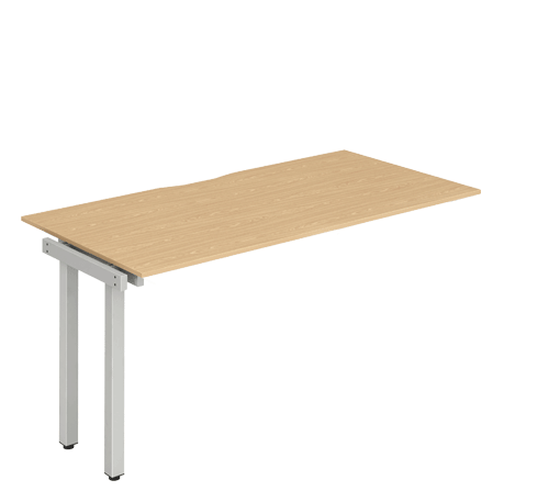 Silver Leg Extension Desk Beech BR112BCHS / BR114BCHS / BR116BCHS