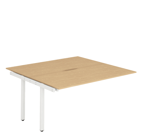 White Leg Extension Desk Beech BXT12BCHW / BXT14BCHW / BXT16BCHW