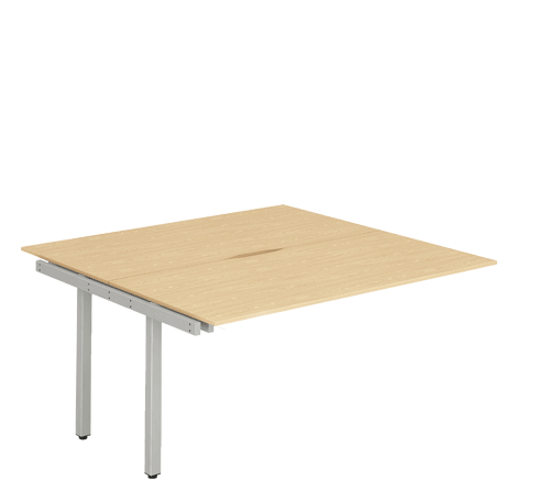 Silver Leg Extension Desk Maple BXT12MPES / BXT14MPES / BXT16MPES