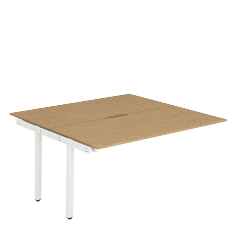 White Leg Extension Desk Oak BXT12OAKW / BXT14OAKW / BXT16OAKW