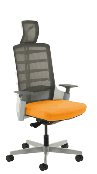 Exo Charcoal Grey Mesh Backrest Bespoke Seat Tobasco Red KCUP1273