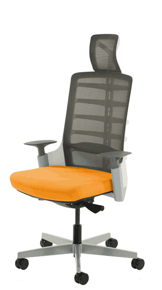 Exo Charcoal Grey Mesh Backrest Bespoke Seat Tobasco Red KCUP1273