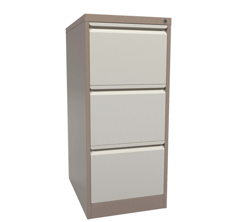 3 Drawer Filing Cabinet Coffee amp; Cream G3FCCA