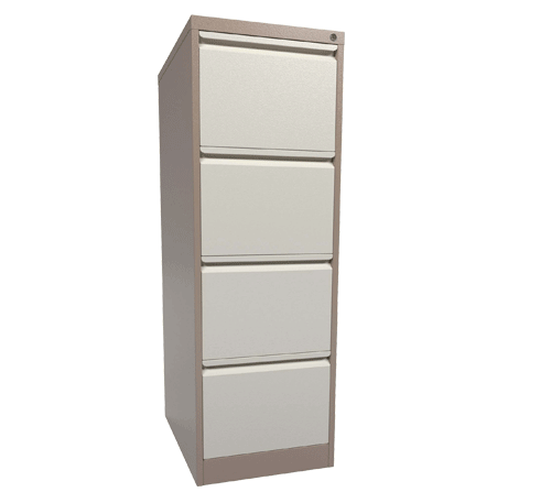 4 Drawer Filing Cabinet Coffee amp; Cream G4FCCA