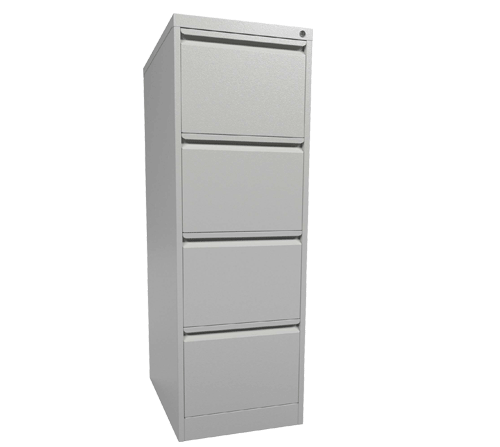4 Drawer File Cabinet Chalky White G4FCGGA