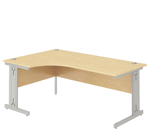 Crescent Left Desk Cable Management Leg Maple ICDLW16MPE / ICDLW18MPE