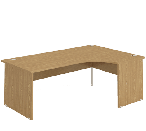 Crescent Right Desk Panel End Oak ICDRP16OAK / ICDRP18OAK