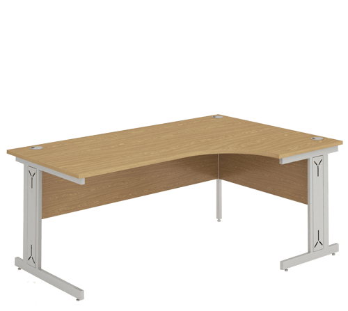 Crescent Right Desk Cable Management Leg Oak ICDRW16OAK / ICDRW18OAK