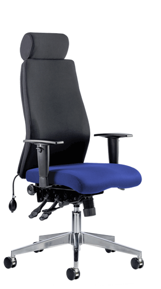 Onyx Ergo Headrest Bespoke Seat Stevia Blue KCUP0419