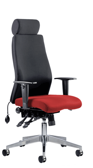 Onyx Ergo Headrest Bespoke Seat Tobasco Red KCUP0420