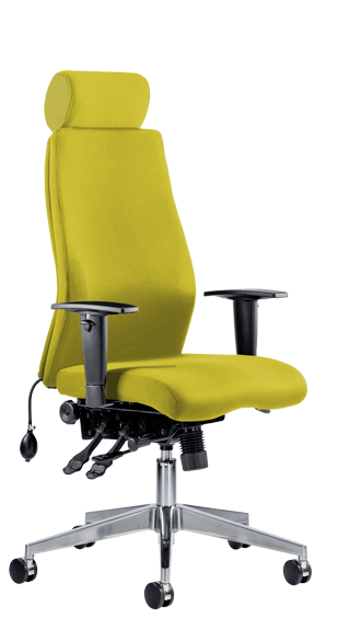 Onyx Ergo Headrest Bespoke Senna Yellow KCUP0437