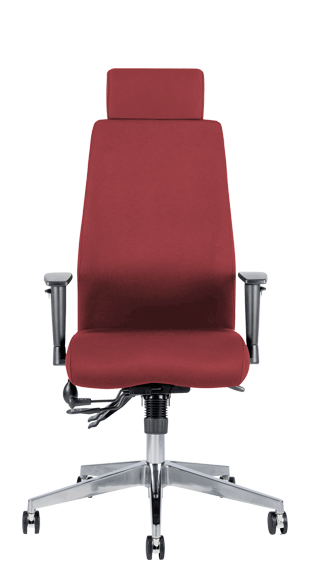 Onyx Ergo Headrest Bespoke Ginseng Chilli Front KCUP0438