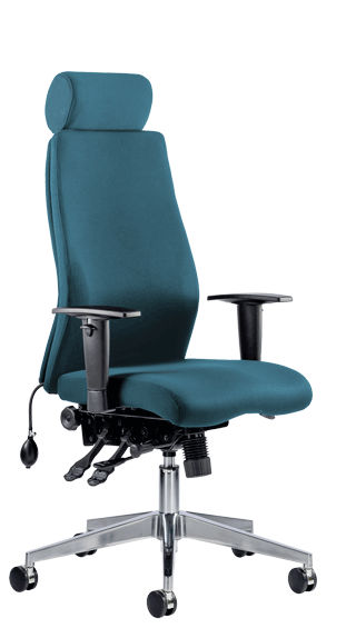 Onyx Ergo Headrest Bespoke Maringa Teal KCUP0439