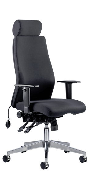 Onyx Ergo Soft Black Fabric Headrest OP000094