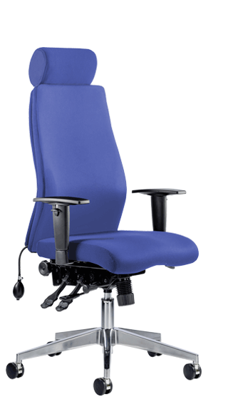 Onyx Ergo Soft Blue Fabric Headrest OP000096
