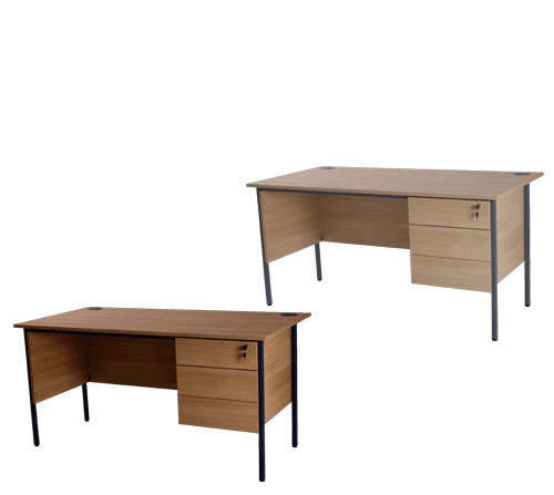 Desk 3 Drawers Blonde Oak R123DOAK/R153DOAK Warm Beech R123DBCH/R153DBCH