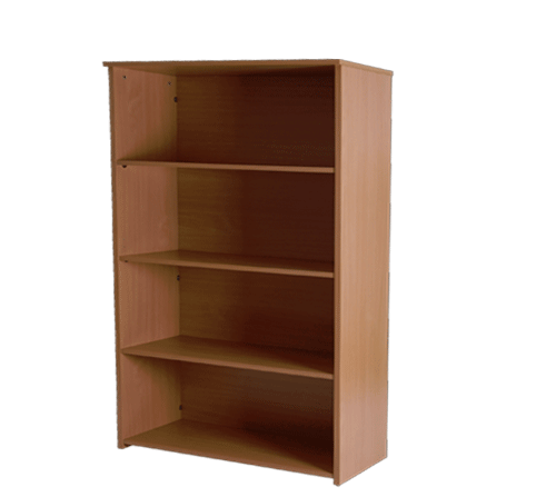 120cm high Bookcase in warm Beech