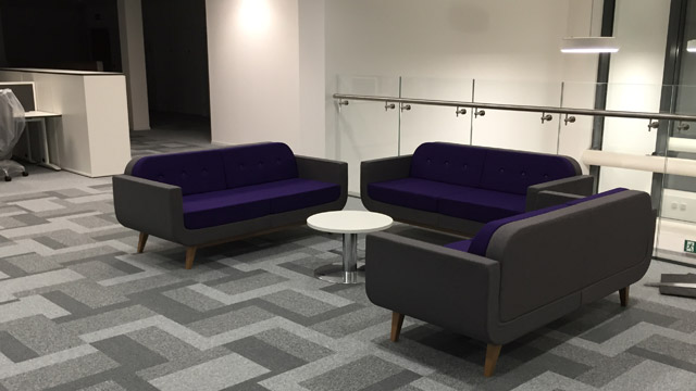 Fashionable waiting area